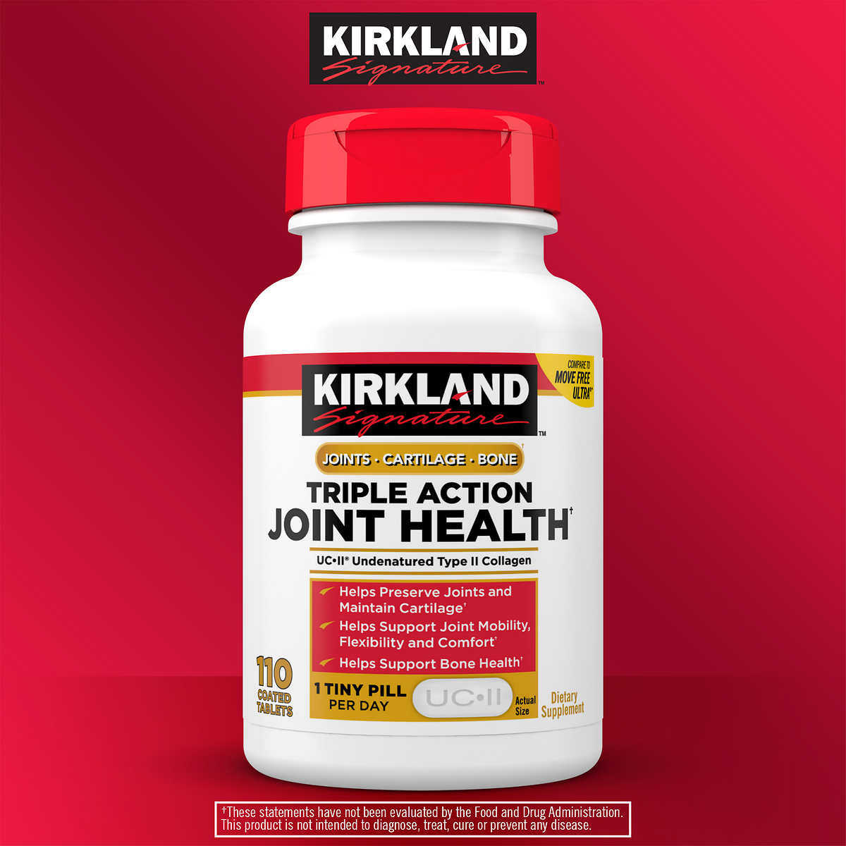 Kirkland Signature Triple Action Joint Health, 110 Tablets