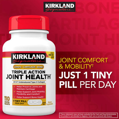 Kirkland Signature Triple Action Joint Health, 110 Tablets