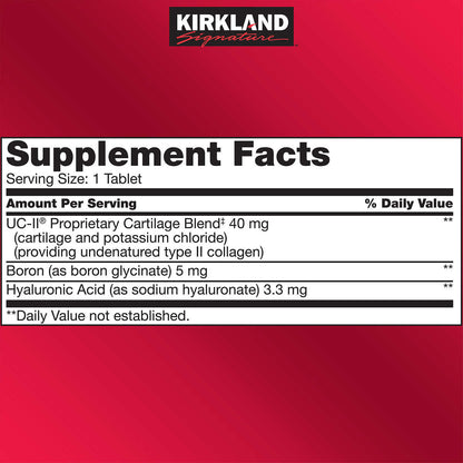 Kirkland Signature Triple Action Joint Health, 110 Tablets