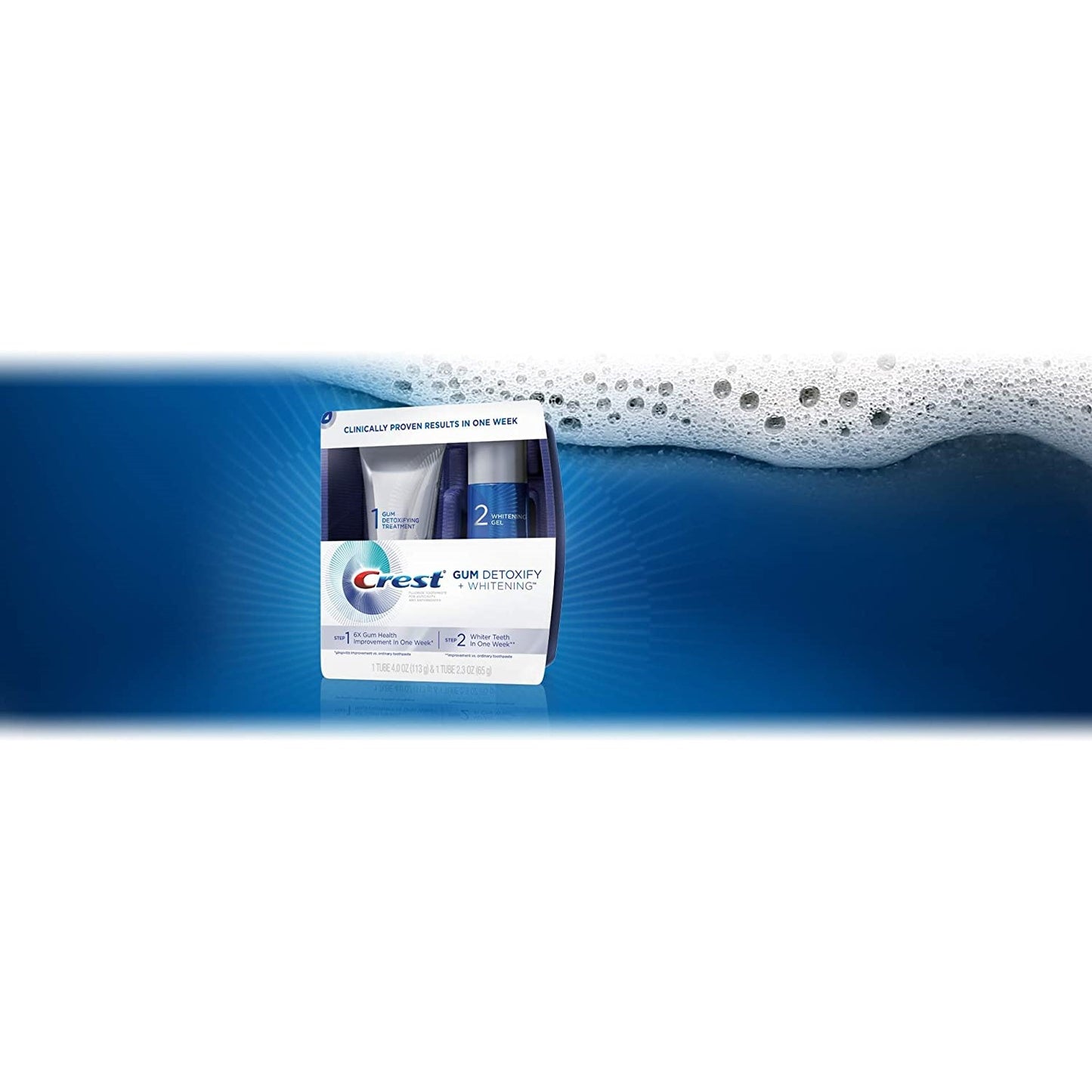 Crest Pro-Health Gum Detoxify Daily 2-Step System, Toothpaste + Gel