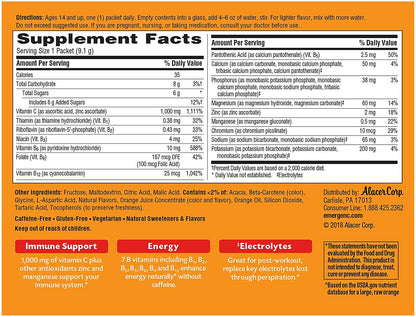 Emergen-C Super Orange 1000 mg Vitamin C Powder Mix, 30 Packets