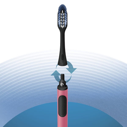 Oral-B Clic Manual Toothbrush, Coral, with Replaceable Brush Head  Clicks in to place.  Color: Coral