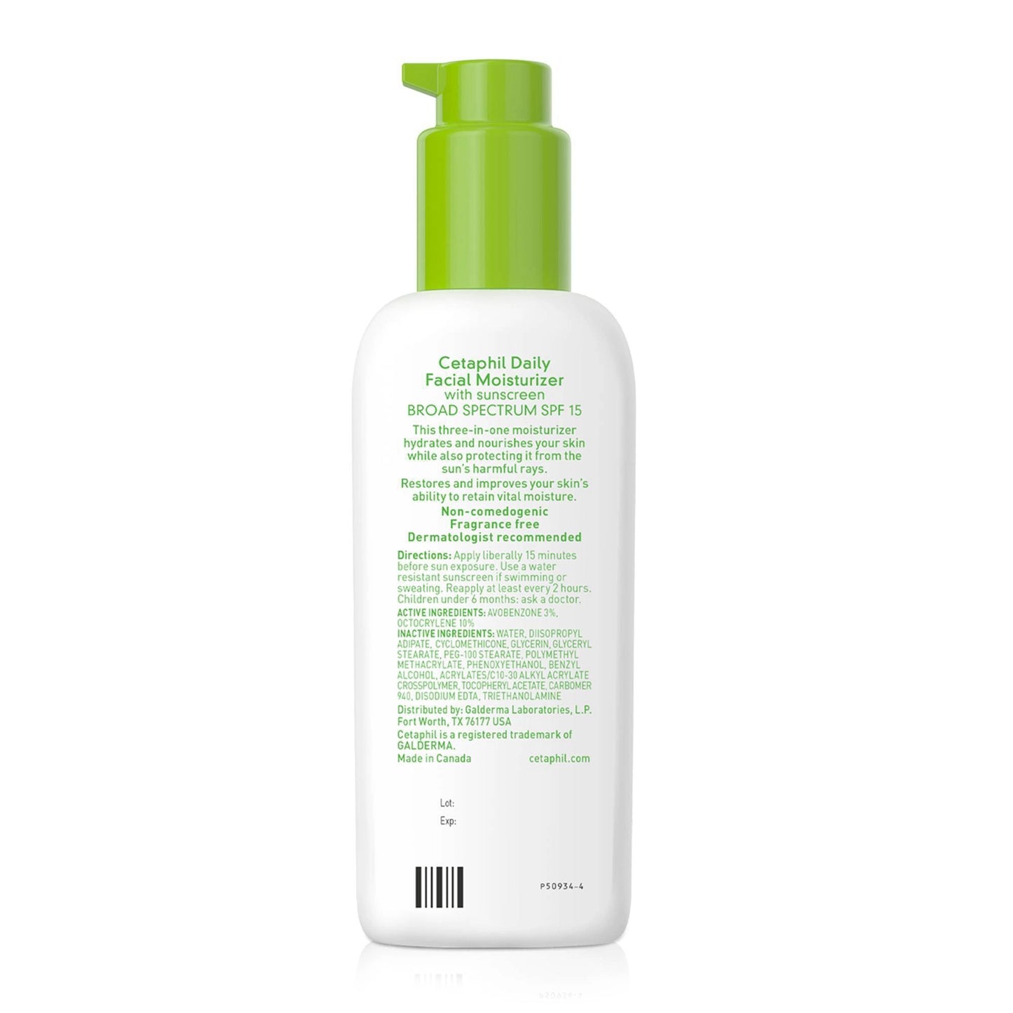 Cetaphil Daily Facial Moisturizer SPF 15 4 Fl Oz (118 mL)