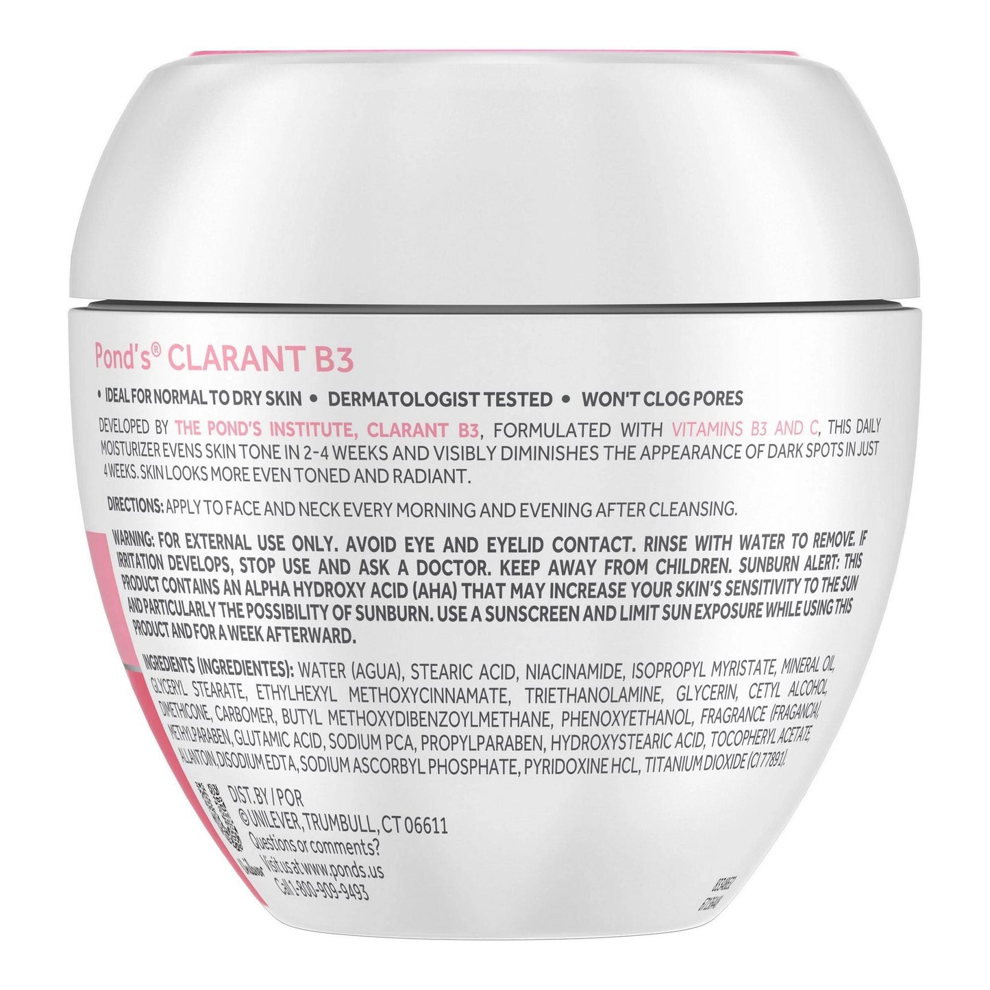 Pond's Clarant B3 Dark Spot Correcting Cream, Normal to Dry Skin, 7 oz (200 g)