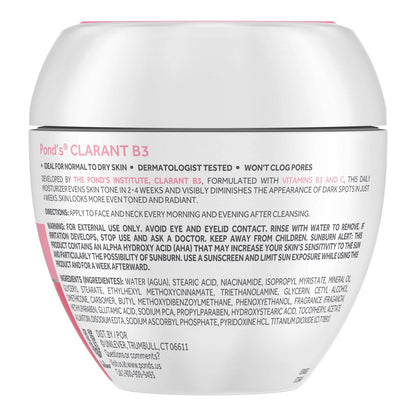 Pond's Clarant B3 Dark Spot Correcting Cream, Normal to Dry Skin, 7 oz (200 g)