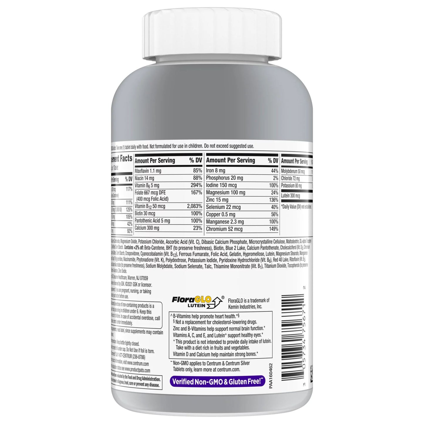 Centrum Silver Women 50+ Multivitamin/Multimineral Supplement, 200 Tablets