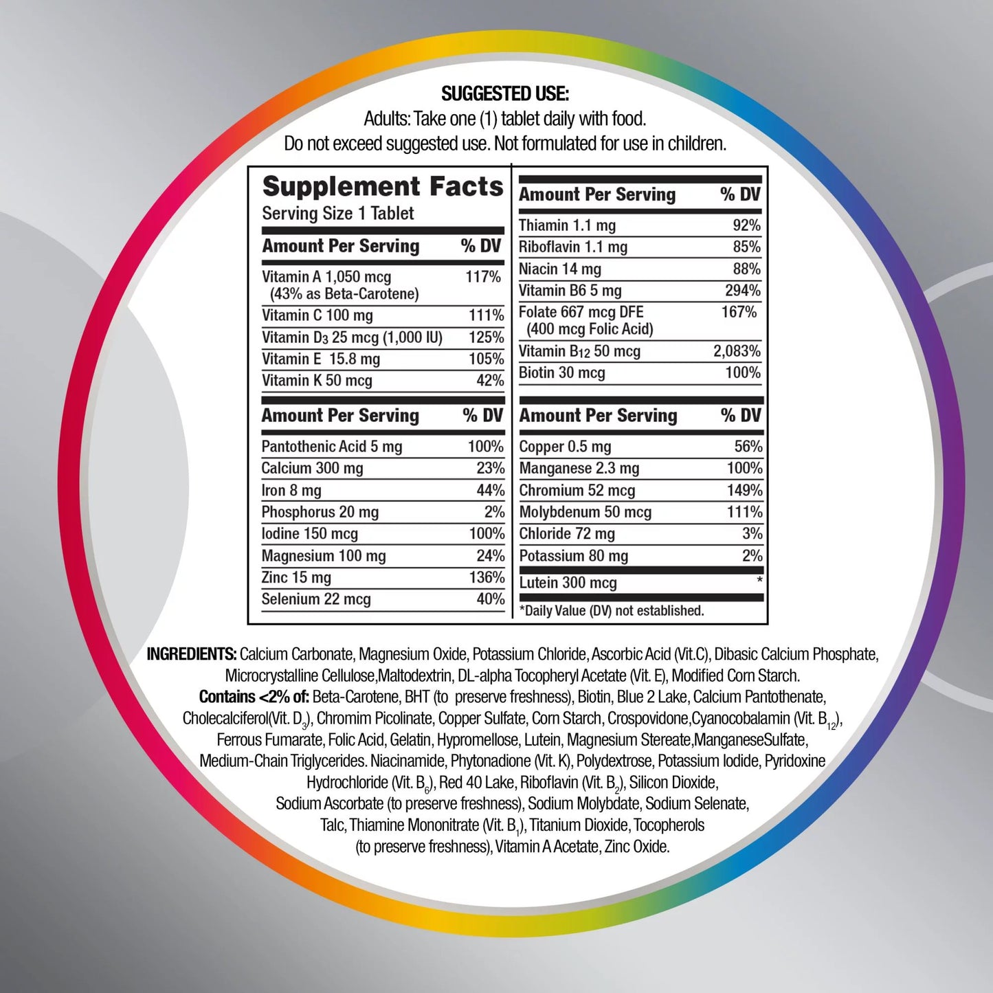Centrum Silver Women 50+ Multivitamin/Multimineral Supplement, 200 Tablets