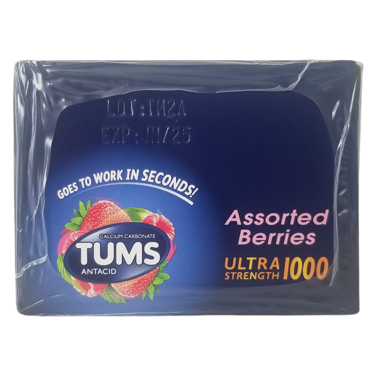 Tums Ultra Strength Antacid, Assorted Berries, 144 Tablets