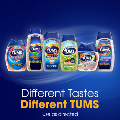 Tums Ultra 1000 Antacid, Assorted Berries, 160 Tablets