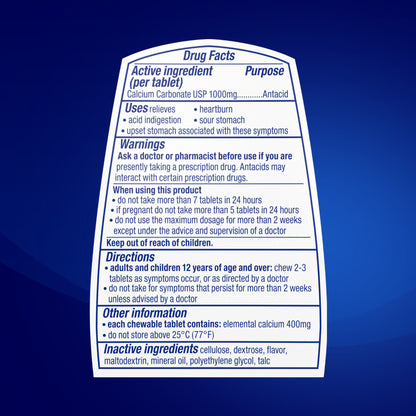 Tums Ultra 1000 Antacid, Assorted Berries, 160 Tablets