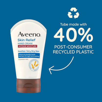 Aveeno Skin Relief Hand Cream, Intense Moisture, 3.5 oz (100 g)