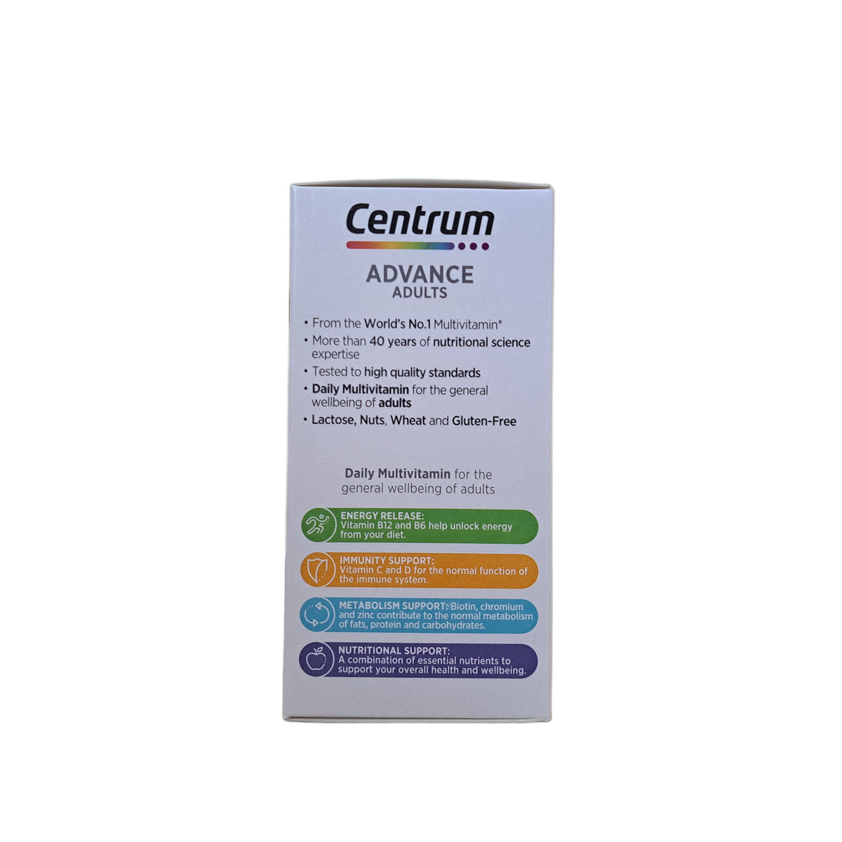 Centrum Advance Adults Multivitamin and Mineral Supplement, 100 Tablets
