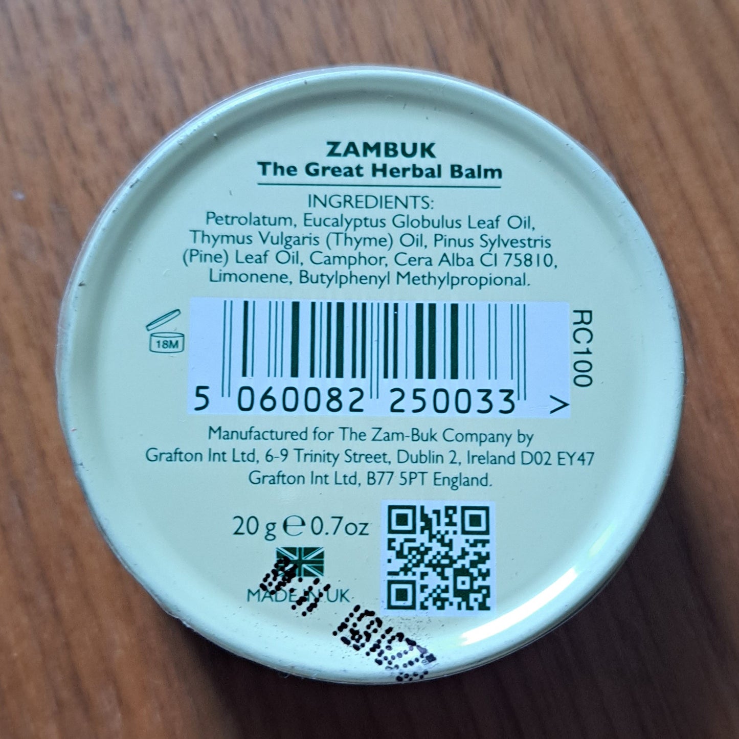 zam-buk ingredients 1