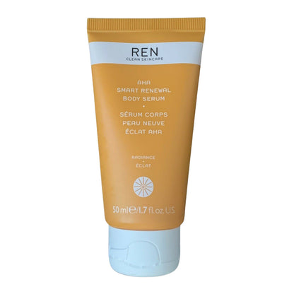 REN Clean Skincare AHA Smart Renewal Body Serum, Radiance, 50 ml (1.7 fl oz)