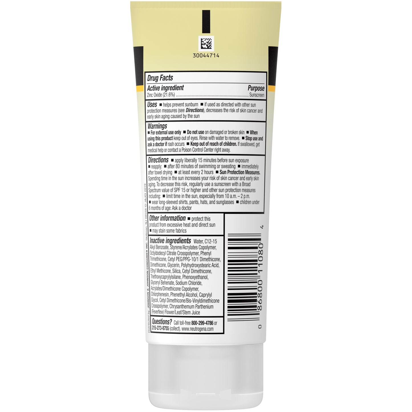 Neutrogena Sheer Zinc SPF 50 Mineral Sunscreen, 3 fl oz (88 ml)