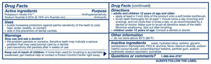 Sensodyne Advanced Whitening Toothpaste for Sensitive Teeth and Cavity Protection, 6.5 OZ (184 g)