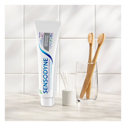 Sensodyne Advanced Whitening Toothpaste for Sensitive Teeth and Cavity Protection, 6.5 OZ (184 g)