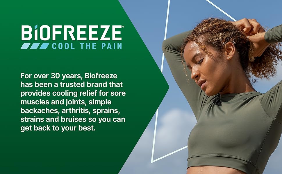 BioFreeze Cool The Pain Roll On Bottle 3 fl oz (89 ml)