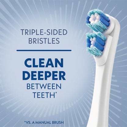 Spinbrush Smart Clean Battery Powered Toothbrush, Dual Action Head, Soft, Midnight Blue
