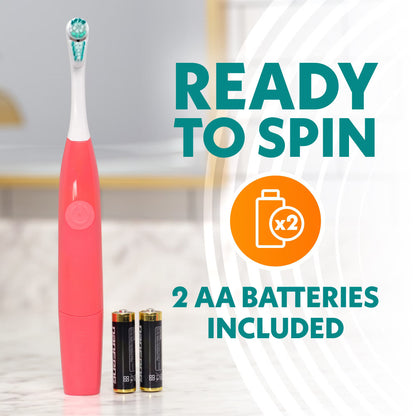 Spinbrush Pro Whiten Toothbrush Set, 2 brushes + 4 extra heads