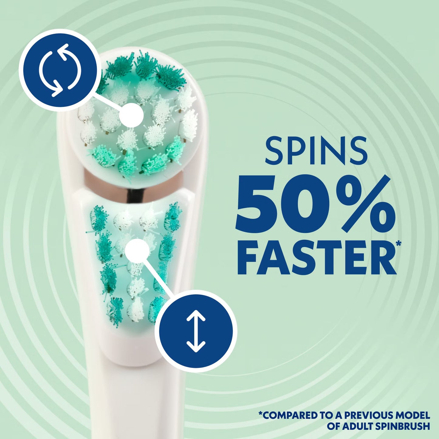 Spinbrush Pro Whiten Toothbrush Set, 2 brushes + 4 extra heads