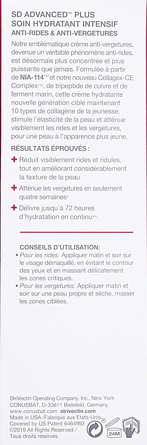 StriVectin SD Advanced Plus Intensive Moisturizing Concentrate for Wrinkles & Stretch Marks 60 ml / 2 fl oz