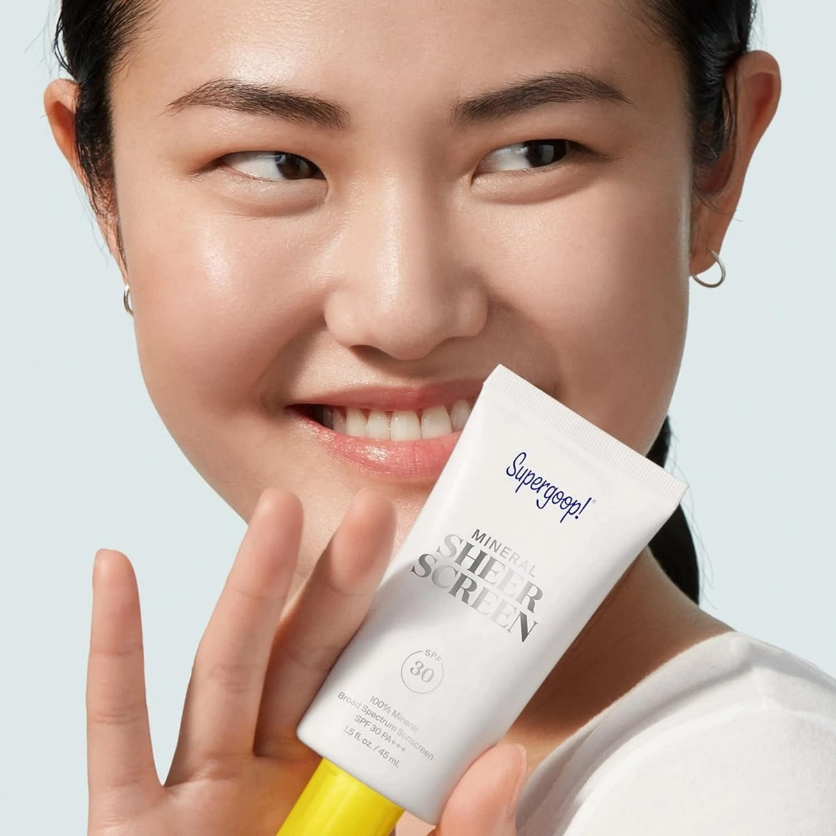 Supergoop! Mineral Sheer Screen, SPF 30 PA+++ Sunscreen, 1.5 fl oz (45 ml)