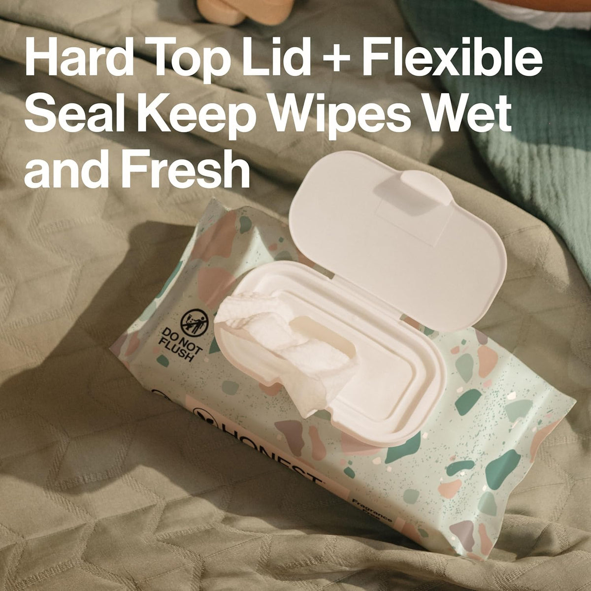 The Honest Company Clean Conscious Wipes, Geo Mood, 288 Wipes, Hypoallergenic & Fragrance Free