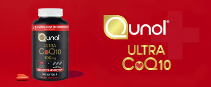 Qunol Ultra CoQ10 100 mg, 180 Softgels