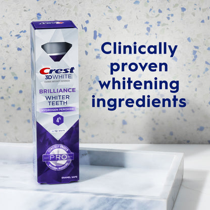 Crest 3D White Brilliance Pro Ultra White Toothpaste, 3.8 oz (107 g)