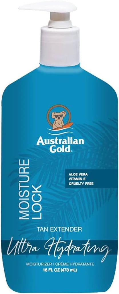 Australian Gold Moisture Lock Tan Extender Moisturizer 16 Fl Oz (473 mL)