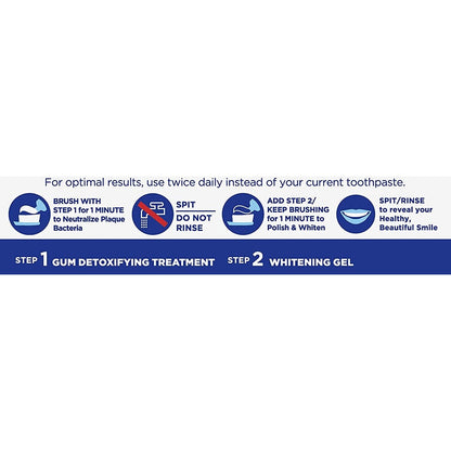 Crest Pro-Health Gum Detoxify Daily 2-Step System, Toothpaste + Gel